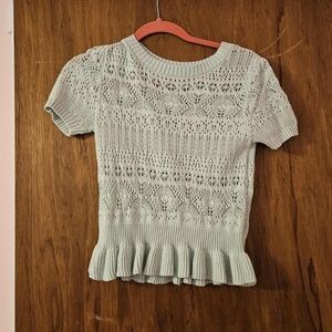 Lauren Conrad kint sweater Size medium Light mint color